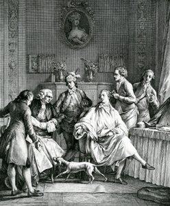 Man getting dressed, c.1770  by Jean Michel the Younger Moreau